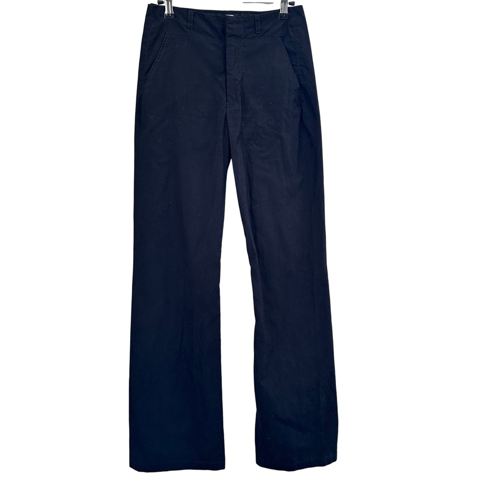 Marithe Francois Trouser Pants‎ Women Size 4 Cotton Black Minimalist Workwear
